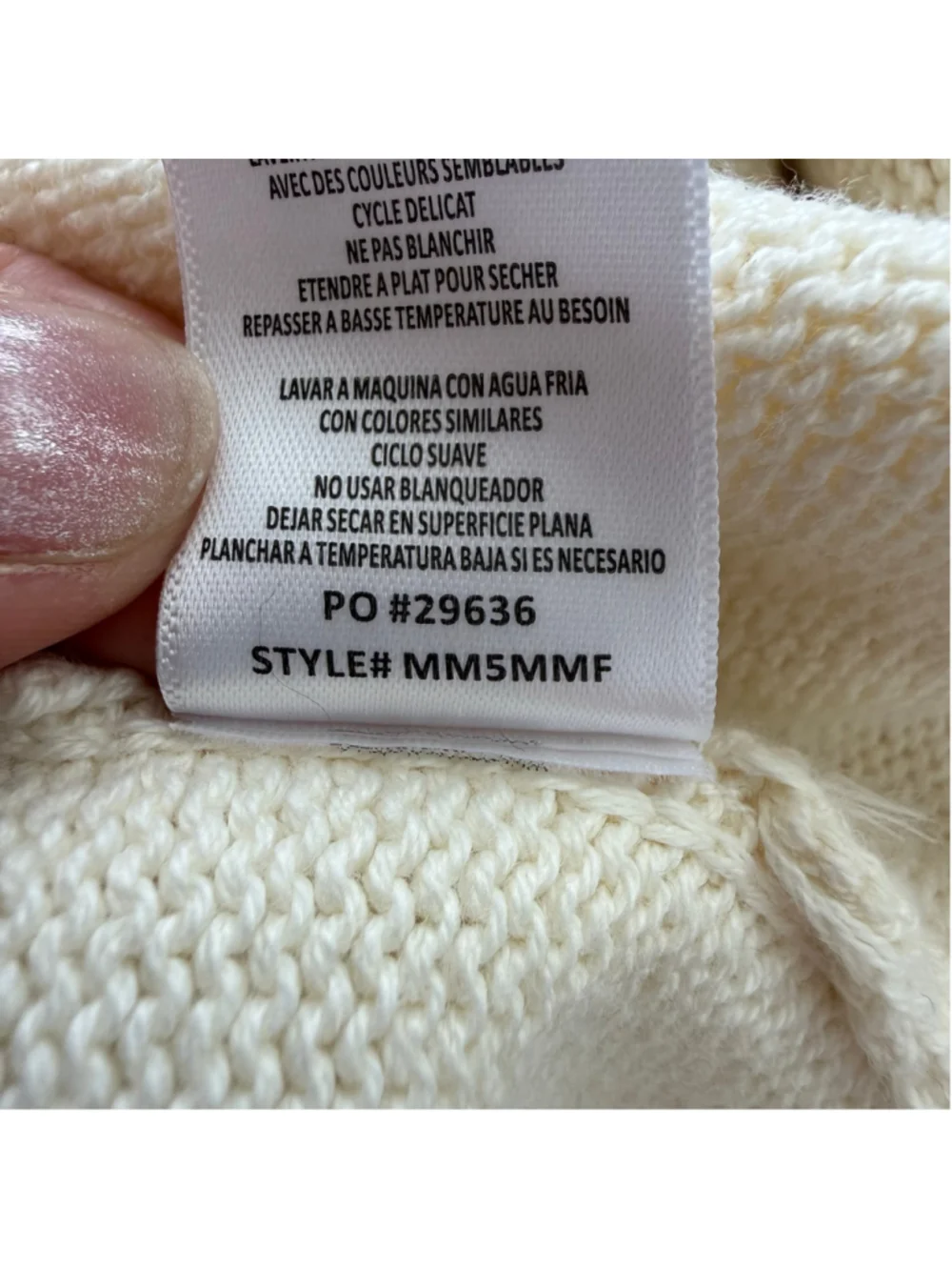 Women's Bobeau Tennis Cardigan Sweater Size L Beige Black